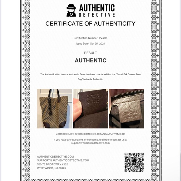 Gucci GG monogram canvas tote bag with COA - Picture 3 of 17